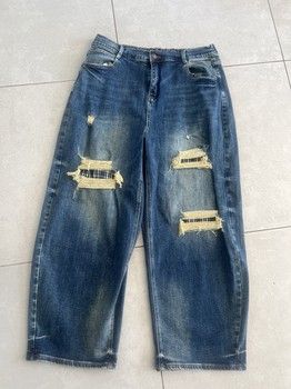 RAPH8393-WIDE LEG QUEEN DENIM