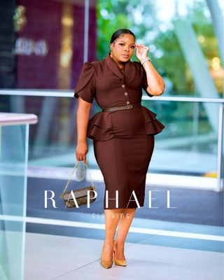 ARZ2970- PEPLUM BLAZER DRESS