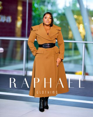RAPH-AVELINE LUXE TRENCH COAT DRESS