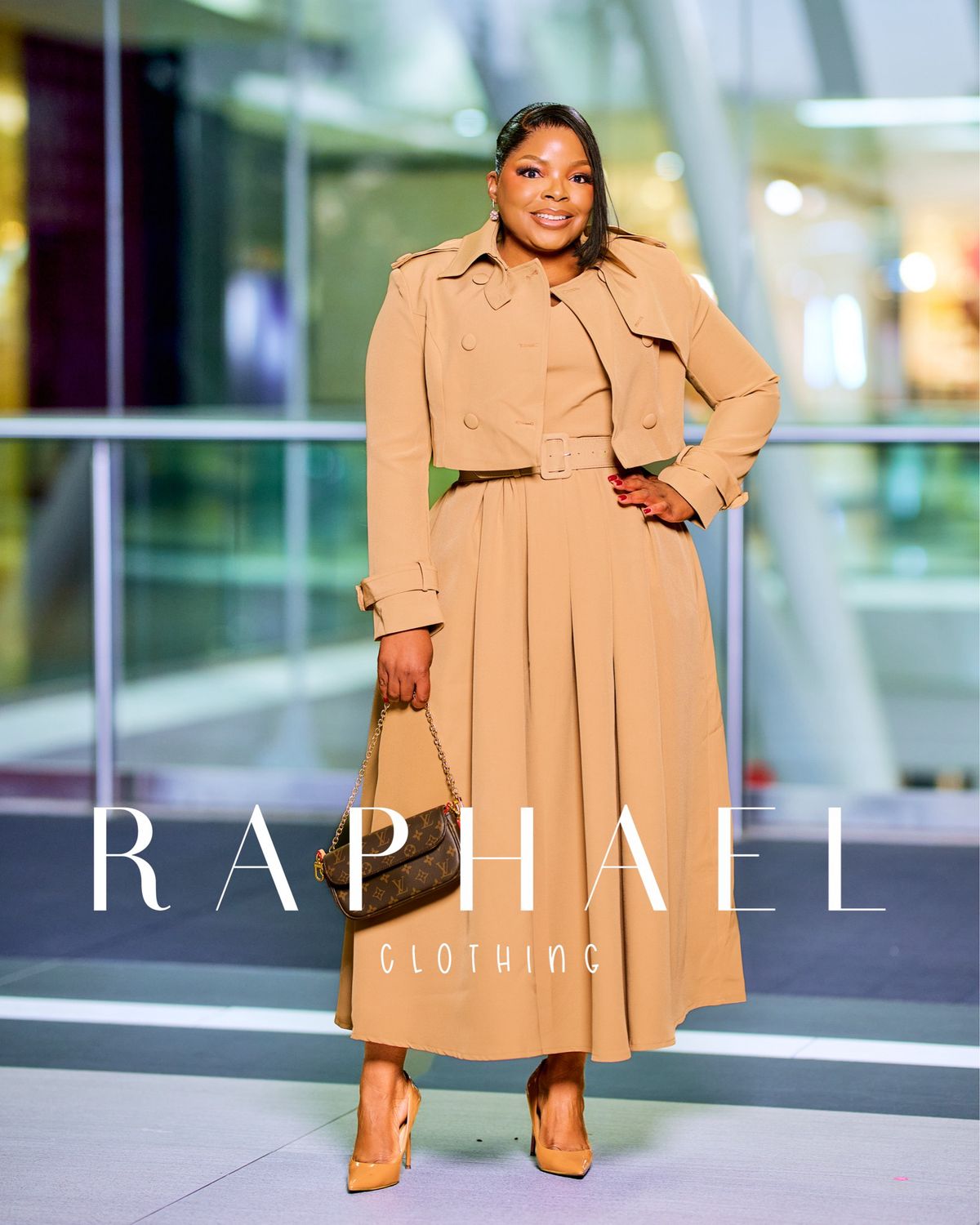 RAPH-AMARA TRENCH COAT 2PC DRESS