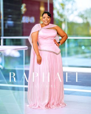 MORE904-EMBELLISHED ONE SHOLUDER MAXI DRESS