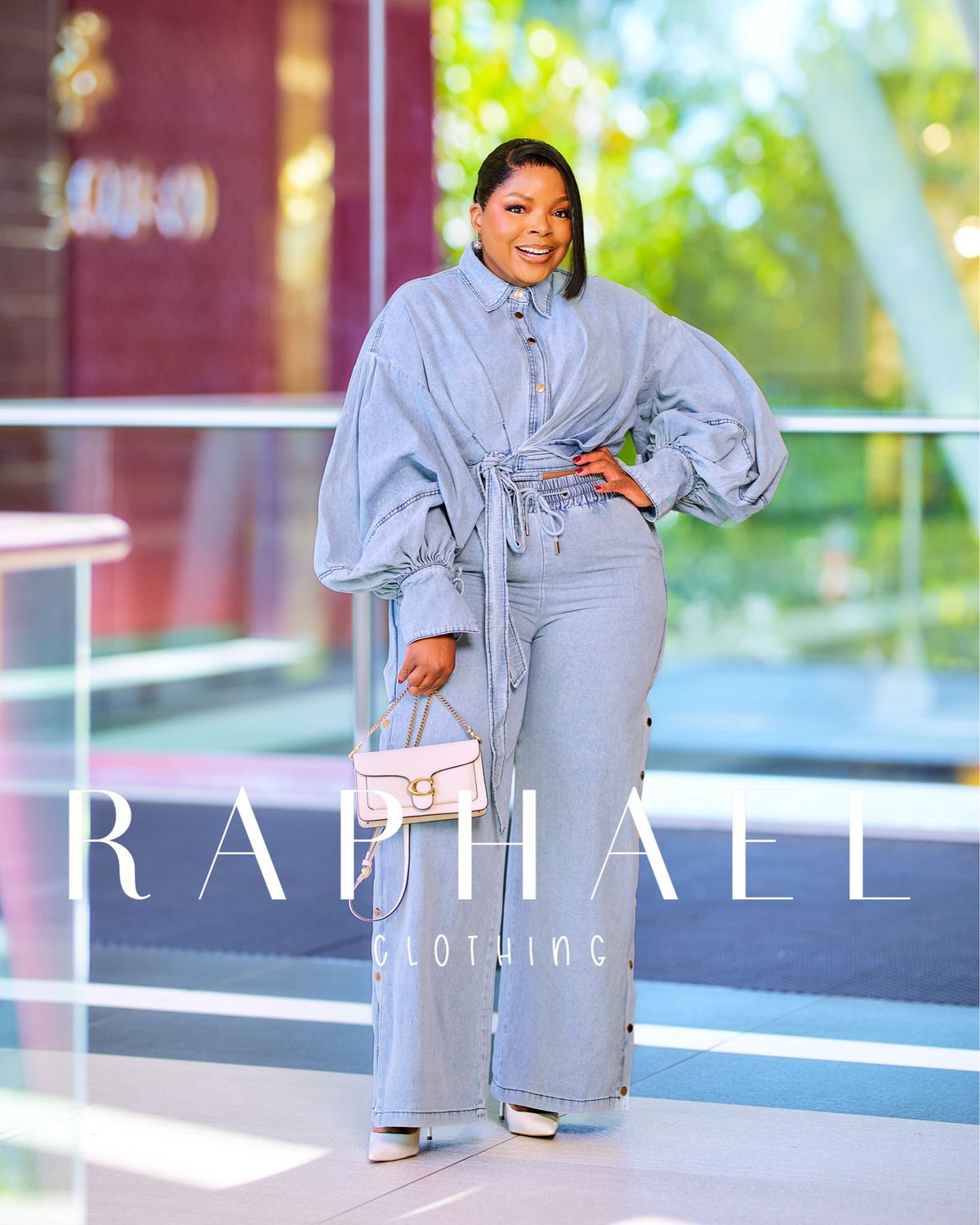 RAPH-VANELLE LUXE DENIM TWO PIECE