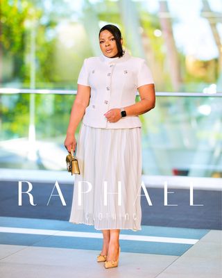 ELIZABETH TWEED PLEATED DRESS
