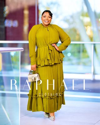 LSG19961-ELEGANT CHIFFON PLEATED SKIRT SET