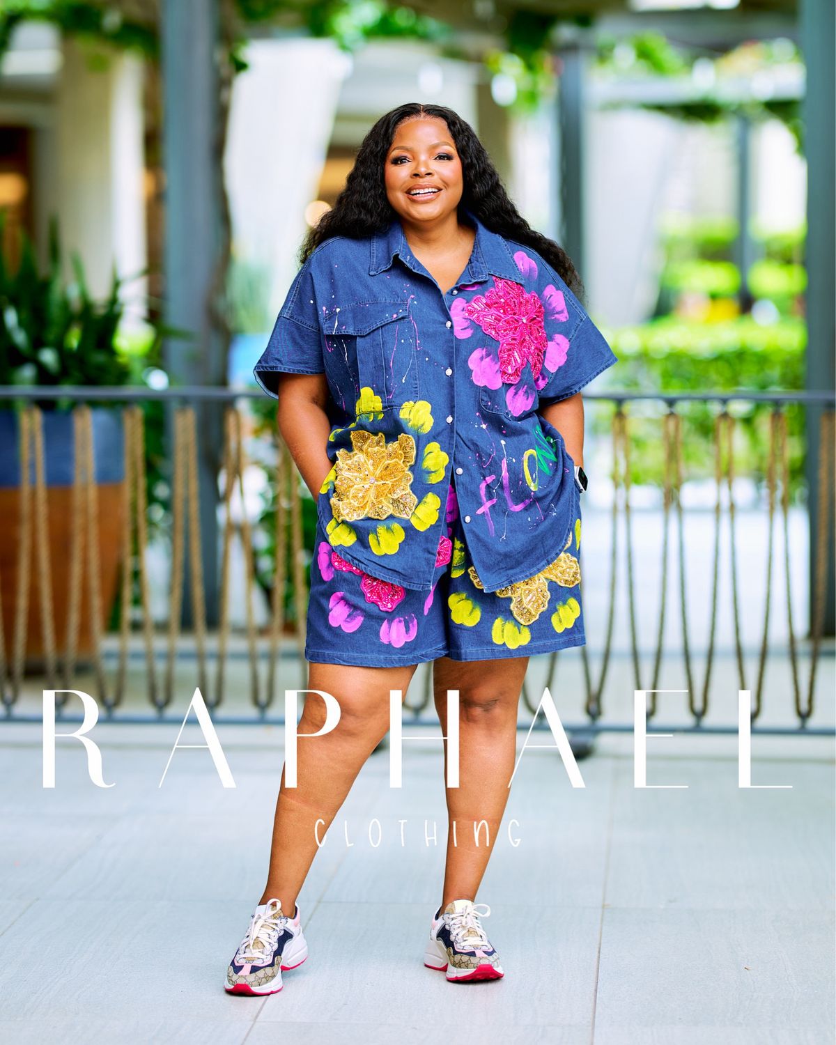 RAPH HAPPY BLOOM DENIM SET