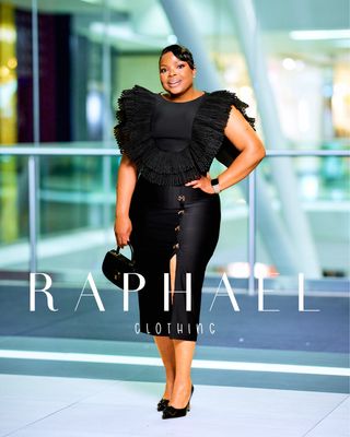 AZA3821-NIA STATEMENT RUFFLE DRESS
