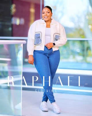 RAPH- MEGAN TEDDY FLEECE DENIM POCKET CARDIGAN