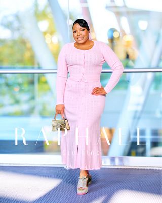 RAPH-CHLOE RIBBED KNIT SKIRT SET