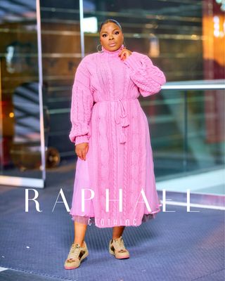 RAPH-RUBY CABLE-KNIT TUTU SET
