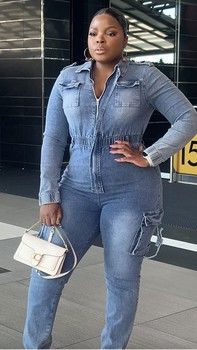 RAPH-SASHA UTILITY DENIM JUMPSUIT