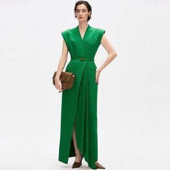 RAPH-AURELIA TAILORED DRAPE DRESS