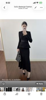 RAPH- VIVIAN TAILORED PEPLUM SKIRT SET