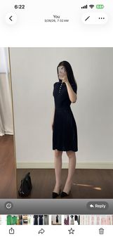 RAPH-EMMA PLEATED KNIT POLO DRESS