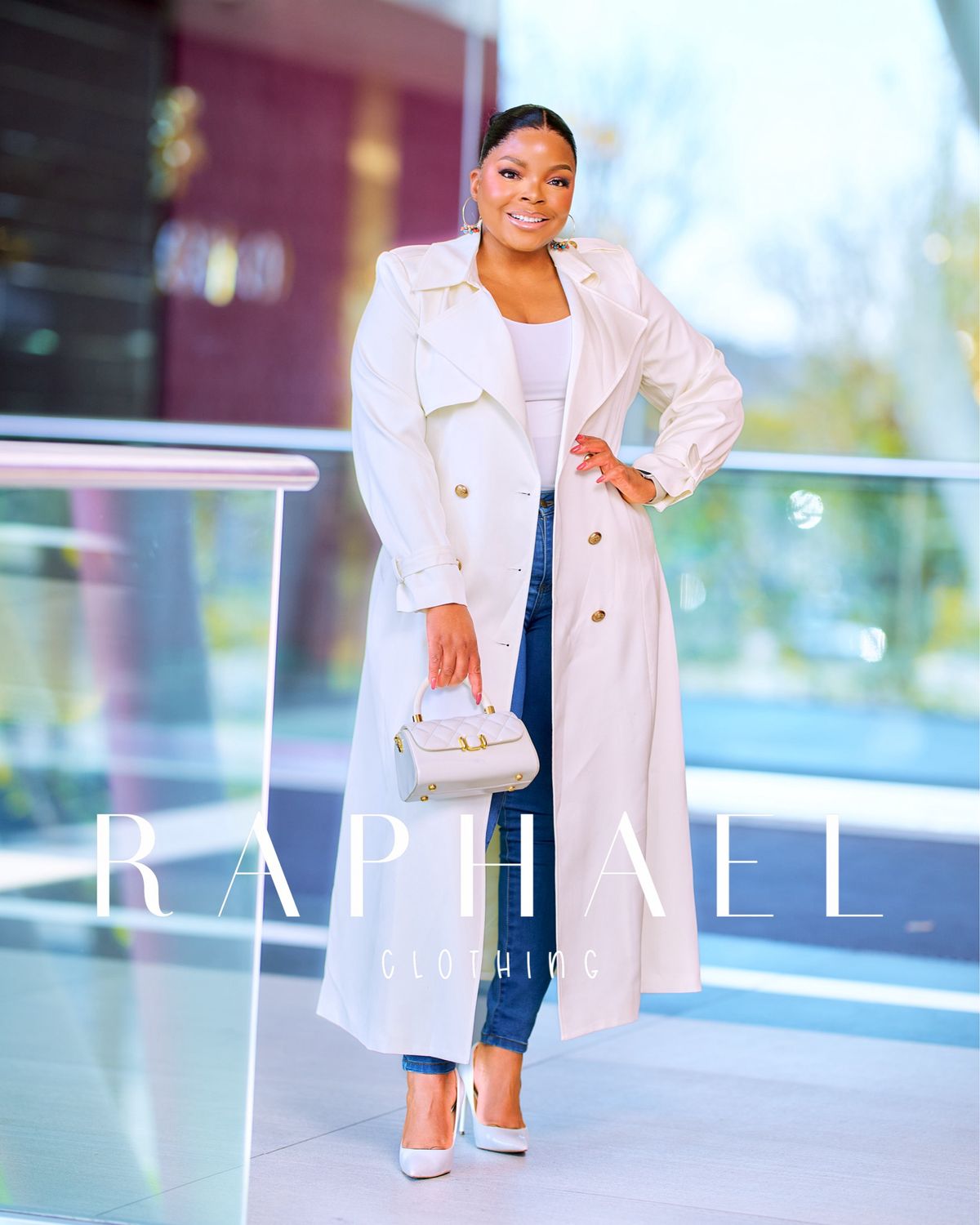 RAPH-AUDREY DOUBLE-BREASTED TRENCH COAT