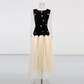 RAPH-NYRA CRYSTAL-DETAIL TULLE DRESS