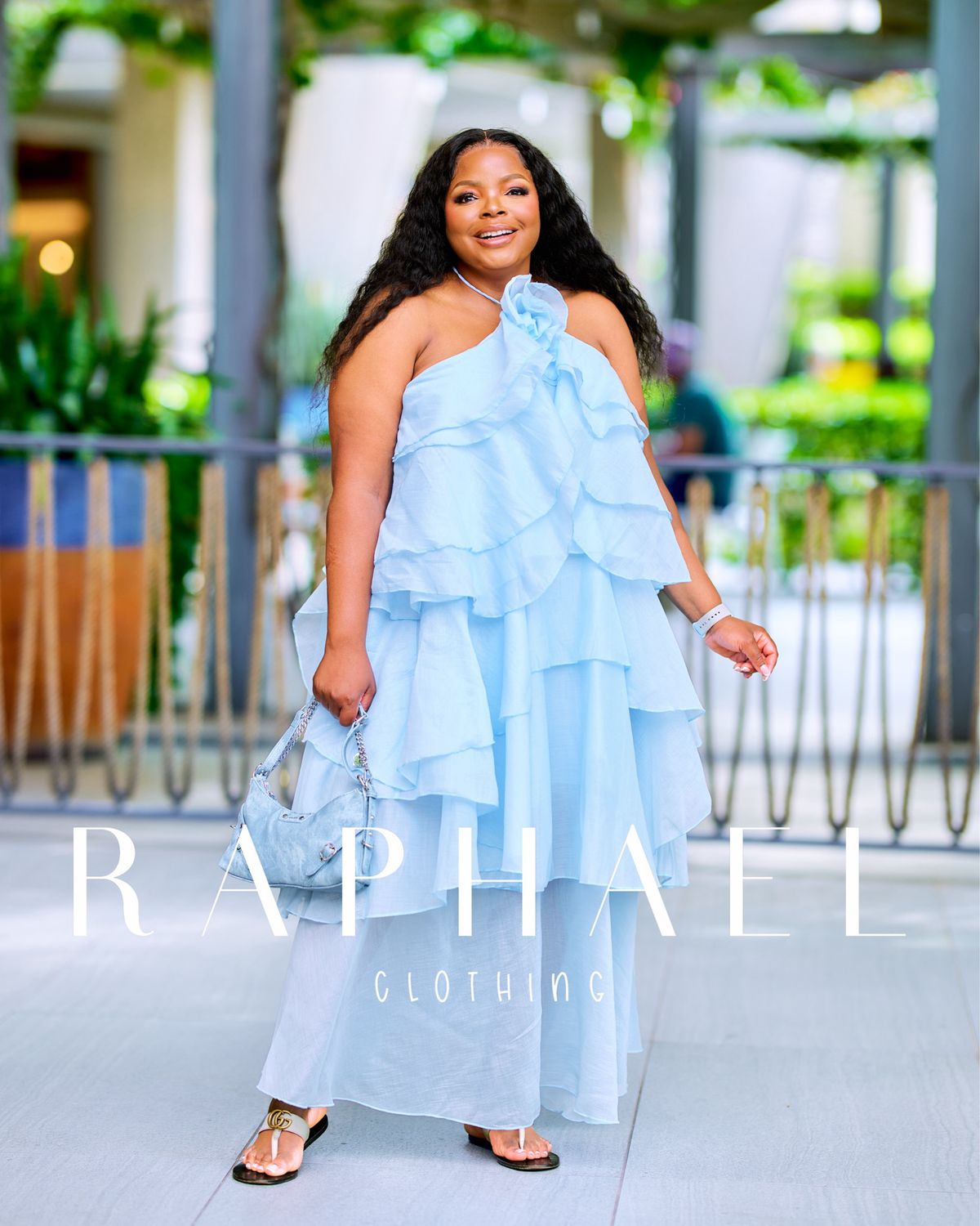 RAPH-SADE SOFT TIER HALTER DRESS