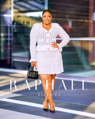 RAPH-CANDICE PEPLUM KNIT DRESS
