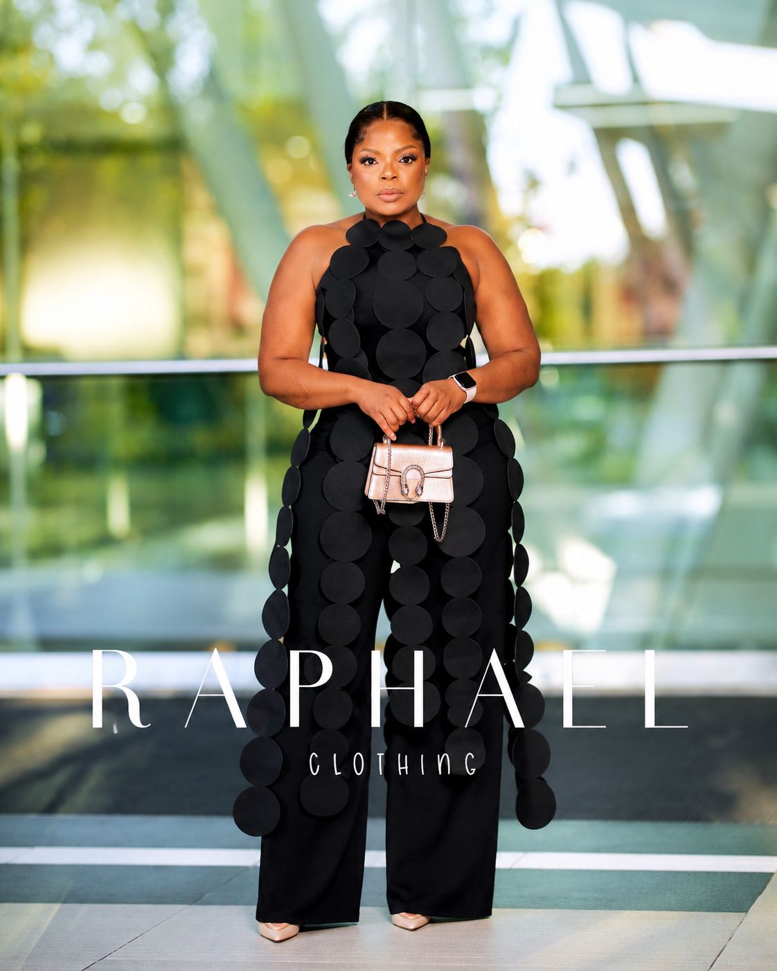 RAPH-KIARA CIRCLE DETAIL PANTS SET