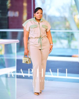 LSG9767-CORA UTILITY VEST TRACKSUIT