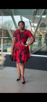 RAPH-ROMY FLORAL KNITTED DRESS