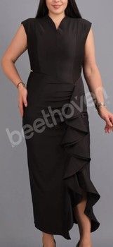 AZA3855-KENDRA SCULPTED RUFFLE DRESS