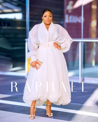 RAPH-ODETTE DRAPED BALLOON DRESS