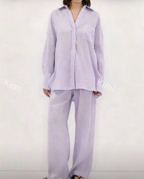 RAPH-MILA RELAXED LINEN SHIRT &amp; PANTS SET