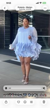 RAPH-PLEATED RUFFLE MINI DRESS