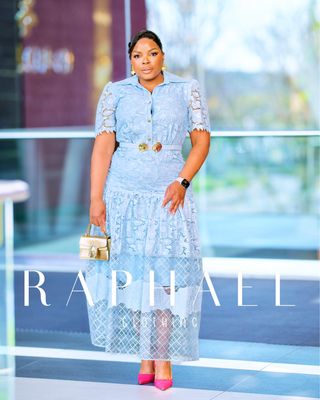 PLP2264427-ELENA LACE BELTED MIDI DRESS