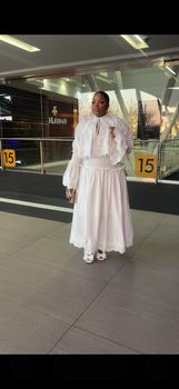 RAPH-CHANTILLY BELL SLEEVES MAXI DRESS