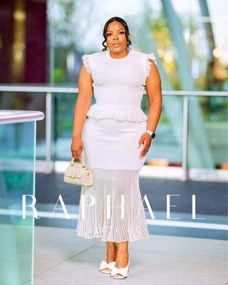 RAPH-LAURA PLEATED MERMAID KNITTED SKIRT SET