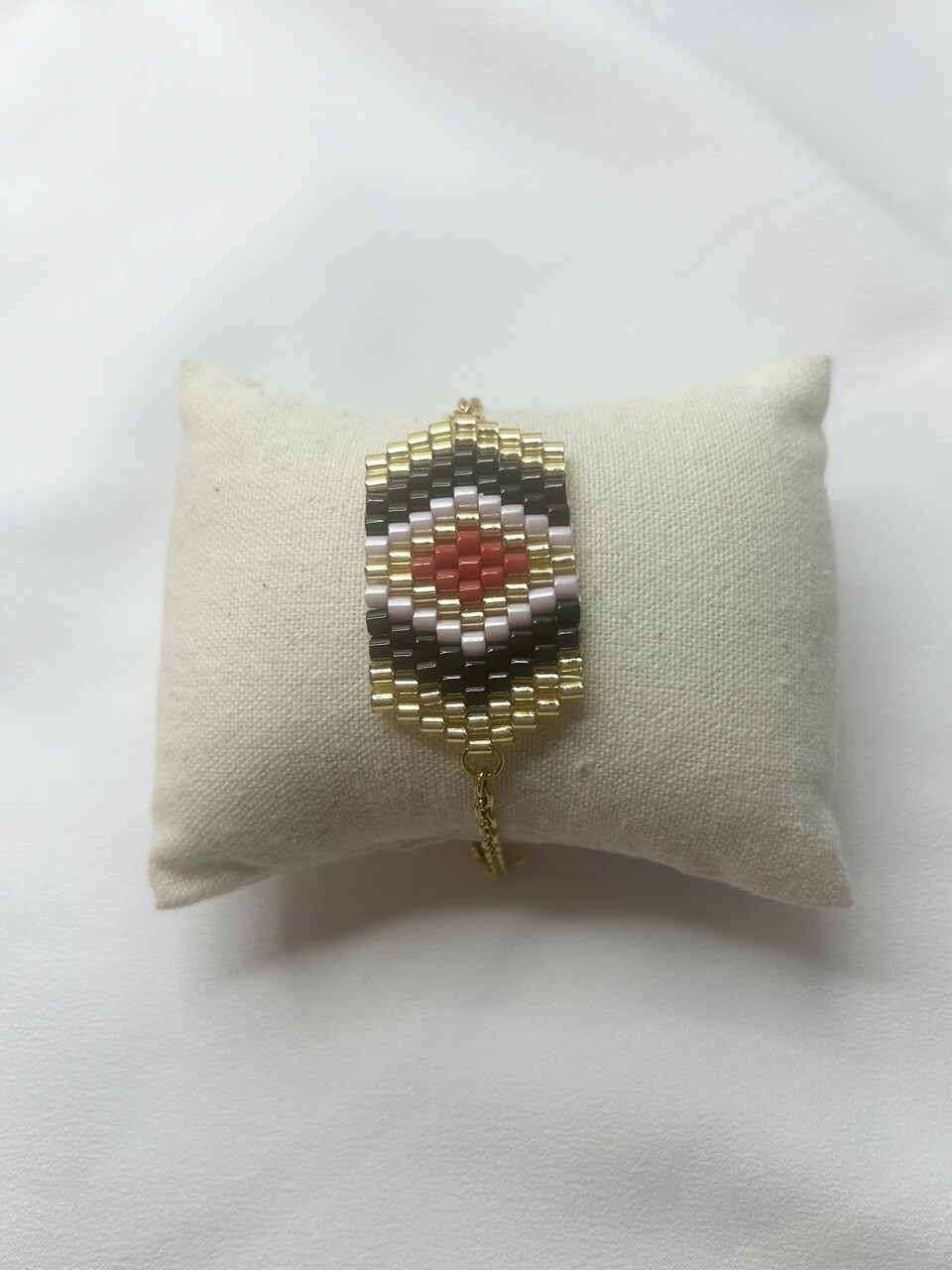 Bracelet tissé doré