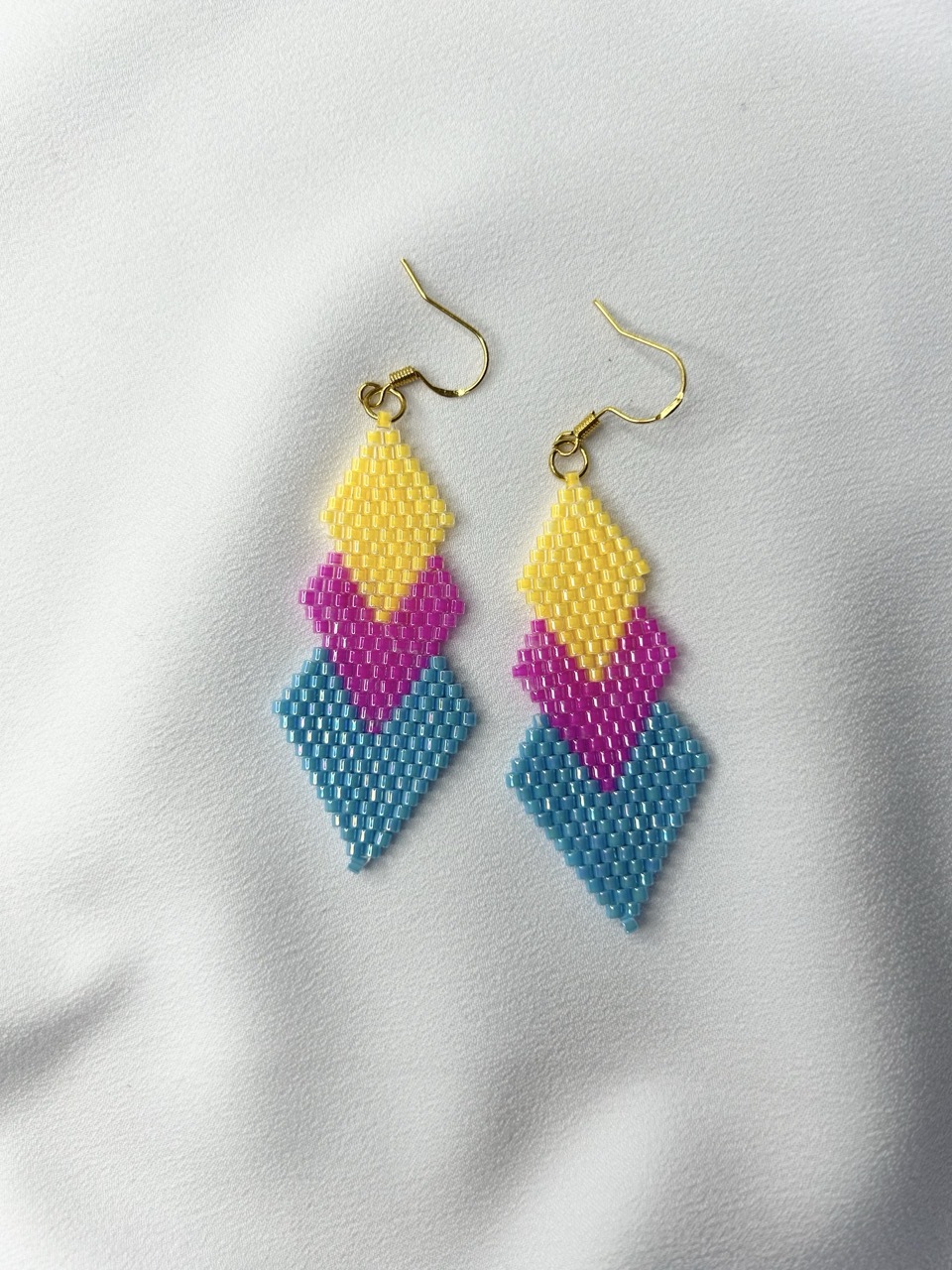 Boucles d'oreilles Losanges