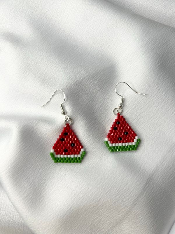 Boucles d'oreilles Pastèque