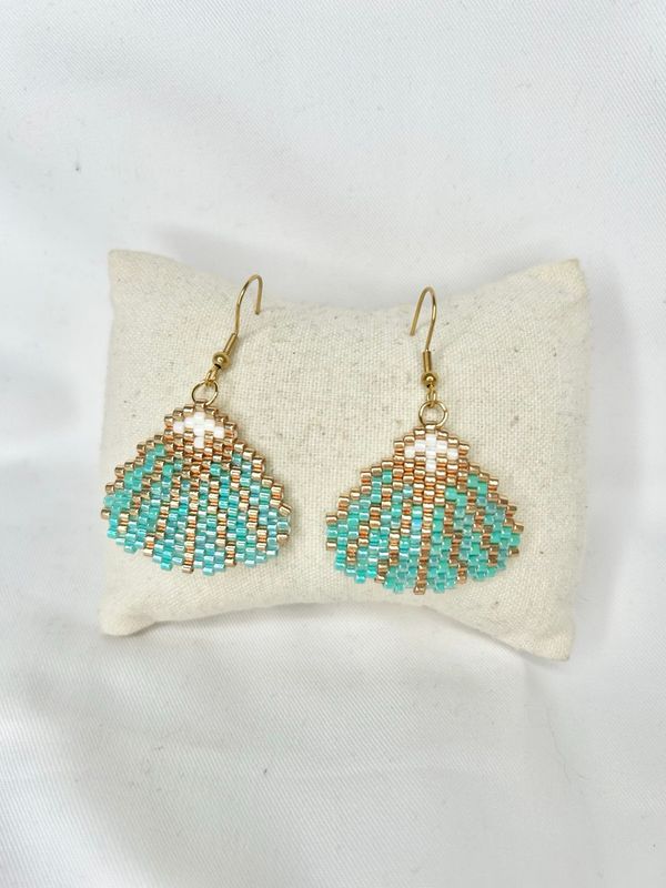 Boucles d'oreilles coquillages