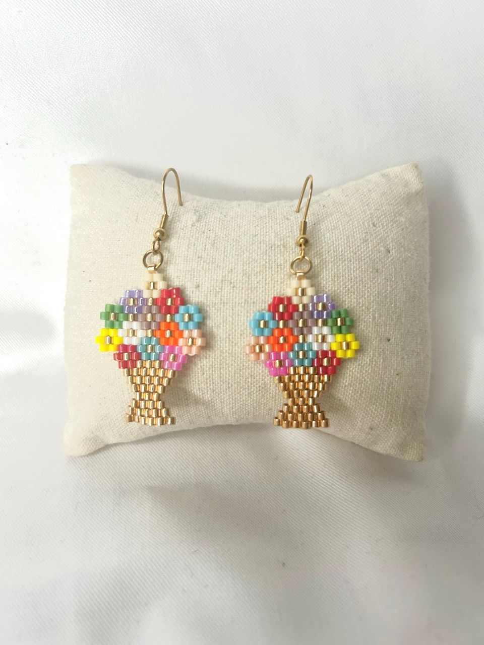 Boucles d'oreilles bouquet de fleurs