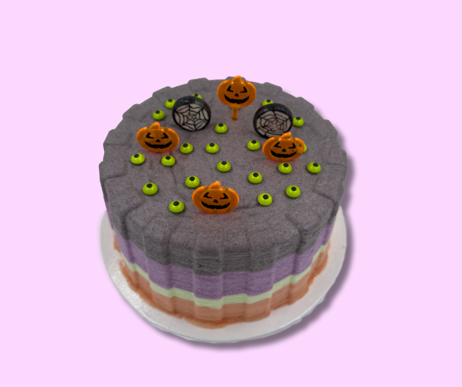 Halloween Cotton Candy Cake Dark