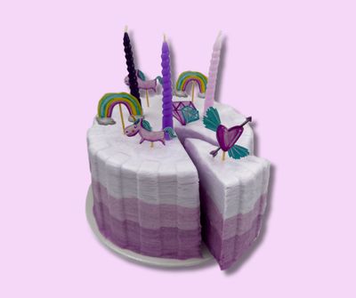 Fruits of forest Cotton Candy Cake