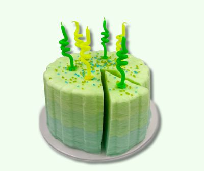 Mint Chocolate Cotton Candy Cake