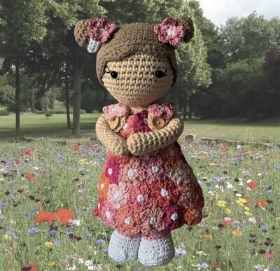 Haakpakket: Bloemen outfit Carolientje