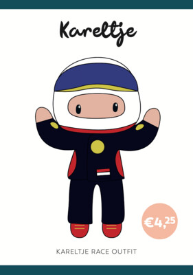 Haakpatroon Race outfit  Kareltje (boekje)