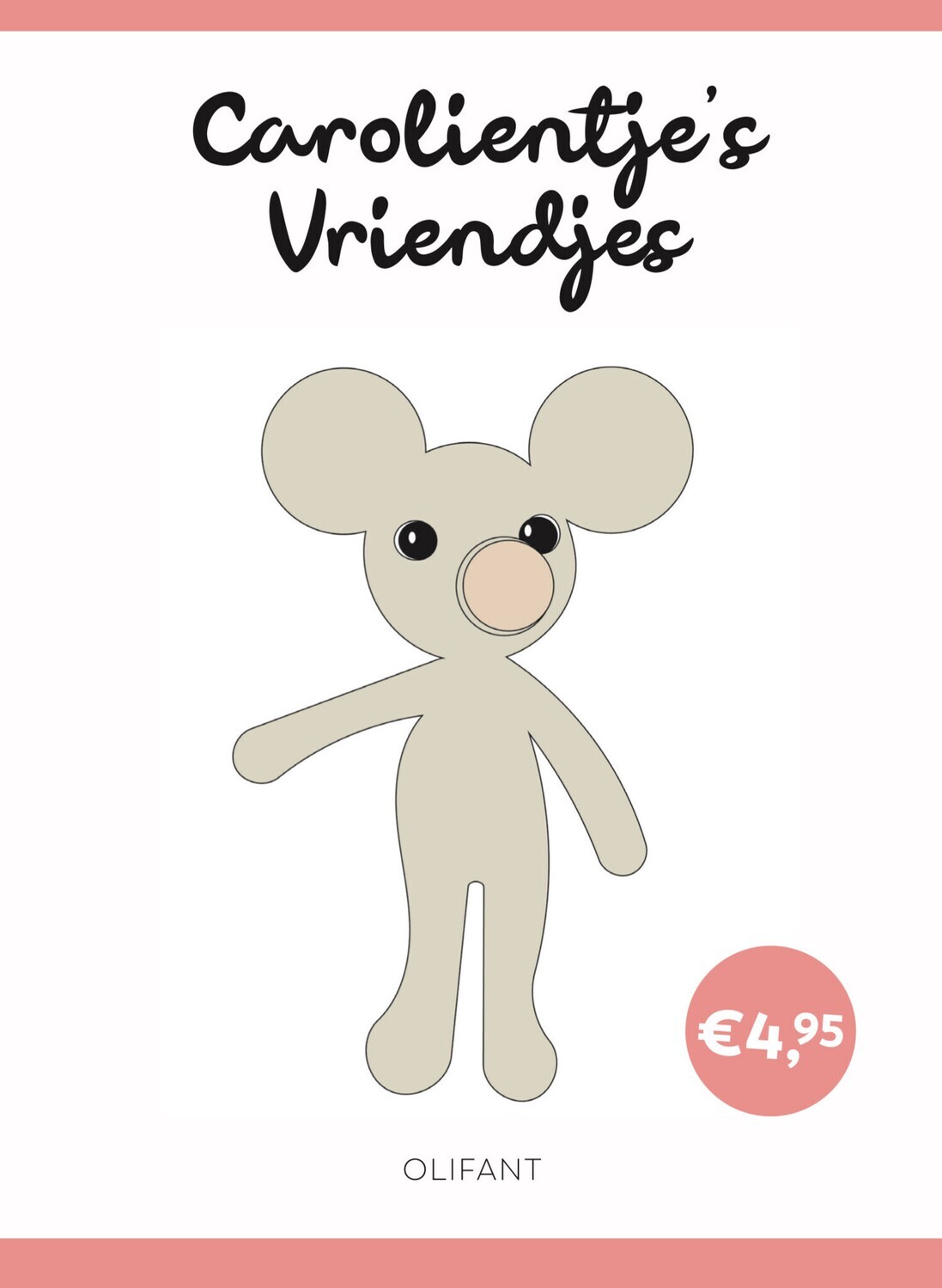 Haakpatroon Olifant - Carolientje’s Vriendje (Boekje)