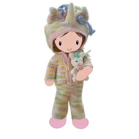 Haakpatroon Unicorn Outfit Carolientje (digitaal)