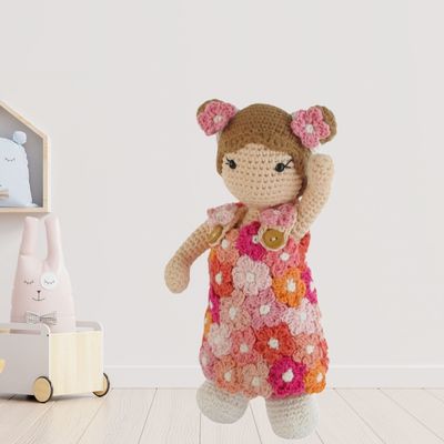 Haakpakket: Bloemen outfit Carolientje