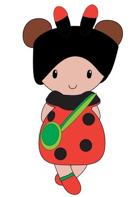 Häkelanleitung Marienkäfer Outfit Carolientje (digital)