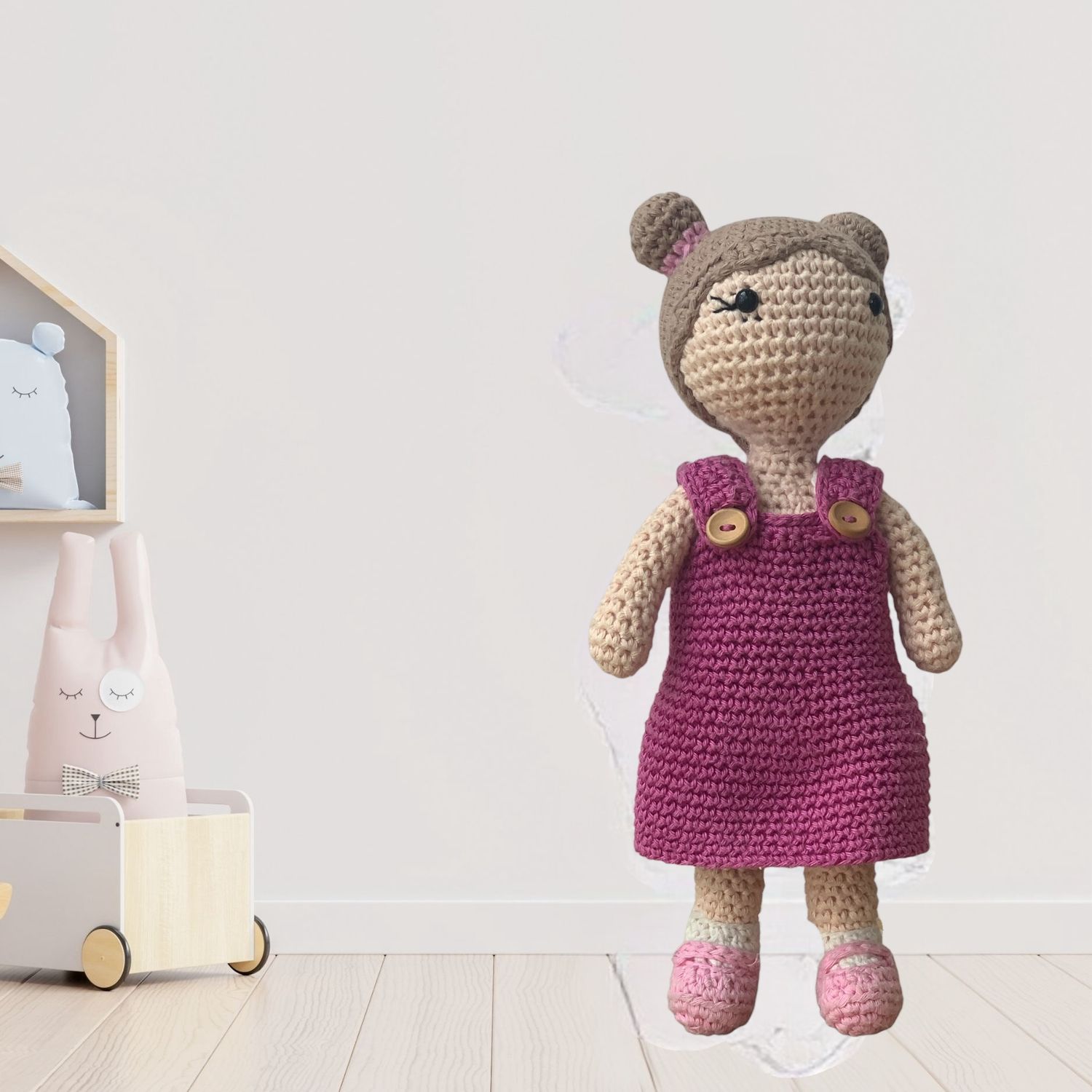 Haakpakket Carolientje - Roze jurkje