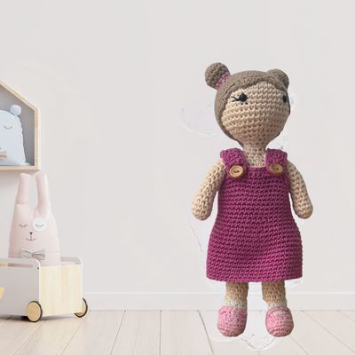 Haakpakket Carolientje - Roze jurkje