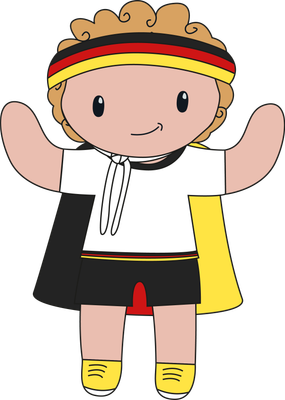 Haakpatroon Duitsland Outfit Kareltje (digitaal)