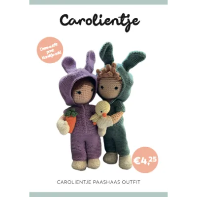 Haakpatroon Paashaas Outfit Carolientje (boekje)