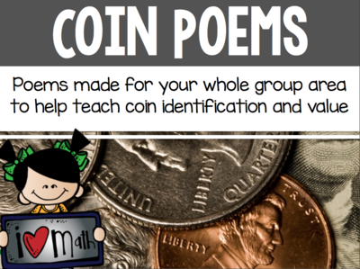 Math Poems: Coin Identification - FREE!